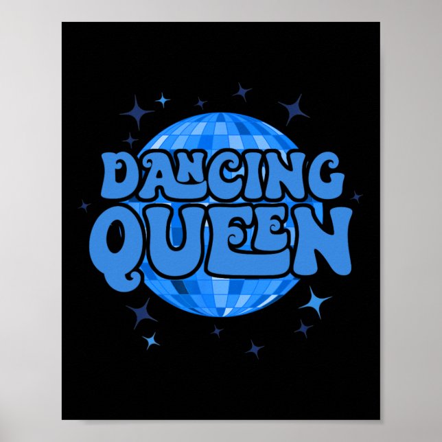 Vintag Retro Dancing Queens Junggeselinnen-Abschie Poster (Vorne)