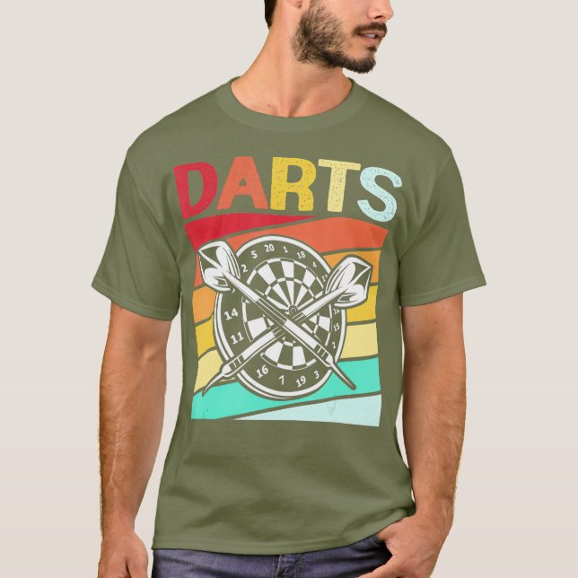 Vintag Retro Dart T-Shirt (Vorderseite)