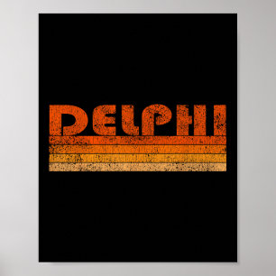 Vintag Retro Delphi Griechenland Poster