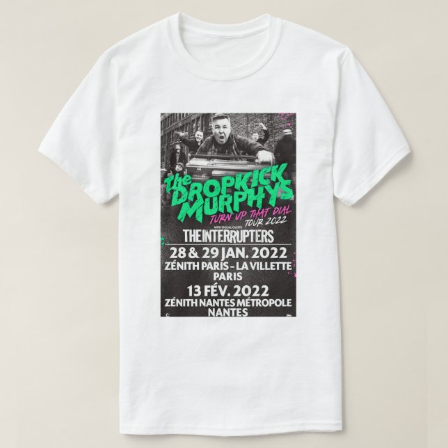 Vintag Retro Dropkick Murphys T-Shirt (Design vorne)