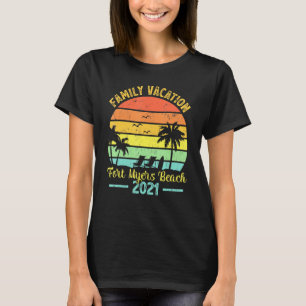 Vintag Retro Familienurlaub 2021 Florida Fort My T-Shirt