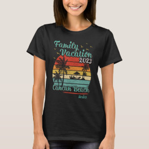 Vintag Retro Familienurlaub 2023 Mexiko Cancun B T-Shirt