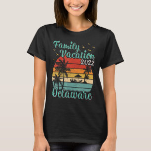 Vintag Retro Family Vacation 2022 Delaware Beach T-Shirt