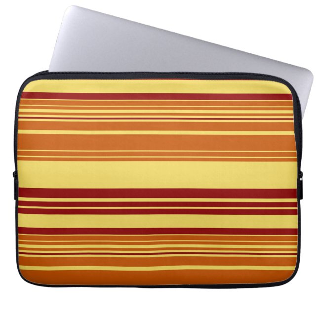 Vintag Retro Farbenfrohe Strickwaren Laptopschutzhülle (Vorderseite)