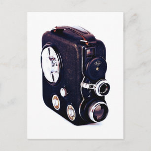 Vintag Retro-Filmkamera Postkarte