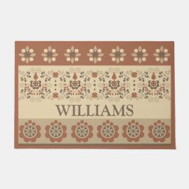 Vintag Retro Floral Doormat Fußmatte