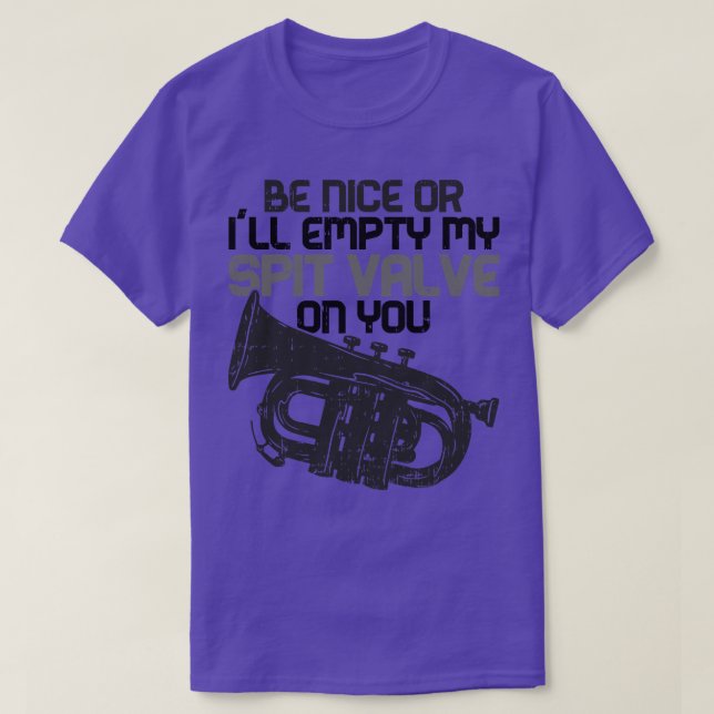 Vintag Retro Flugelhorn T-Shirt (Design vorne)