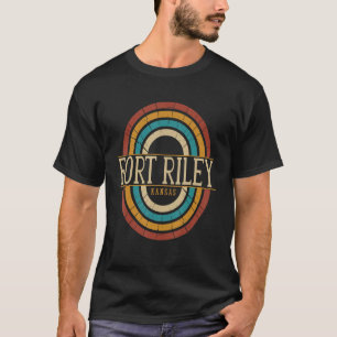 Vintag Retro Fort Riley Kansas KS Women Men Souve T-Shirt