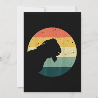 Vintag Retro Funny Animal Lover Goat Bauer Geschen Einladung