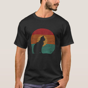 Vintag Retro Funny Cat Lover Katzenwelse Vater Kat T-Shirt