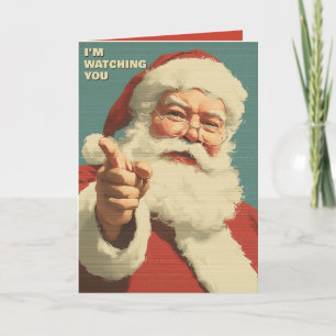 Vintag Retro Funny Weihnachtskarte Feiertagskarte