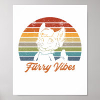 Vintag Retro Furry Fibes Fandom Fursacher Geschenk