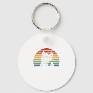 Vintag Retro Furry Fibes Fandom Fursacher Geschenk Schlüsselanhänger