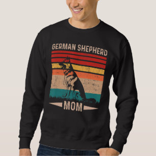 Vintag Retro German Shepherd Mama Muttertag Sweatshirt