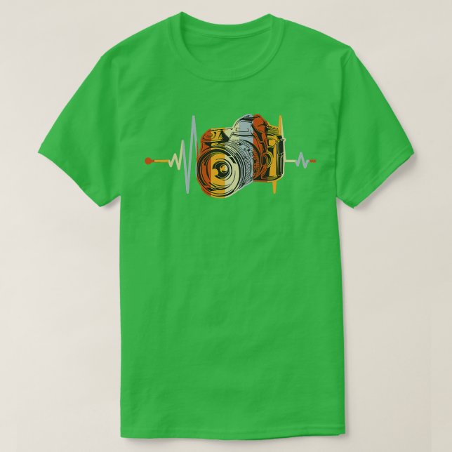 Vintag Retro gestörter Herzschlag (2) T-Shirt (Design vorne)
