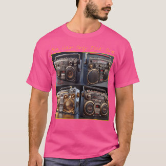 Vintag Retro Ghetto Blaster 80er Jahre Hip Hop Pic T-Shirt