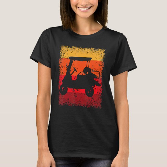 Vintag Retro Golf Player Golfer T-Shirt (Vorderseite)
