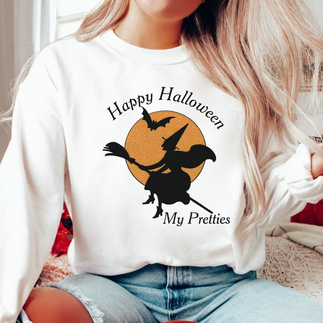 Vintag Retro Happy Halloween My Pretties Sweatshirt (Vintage Retro Happy Halloween My Pretties Sweatshirt)