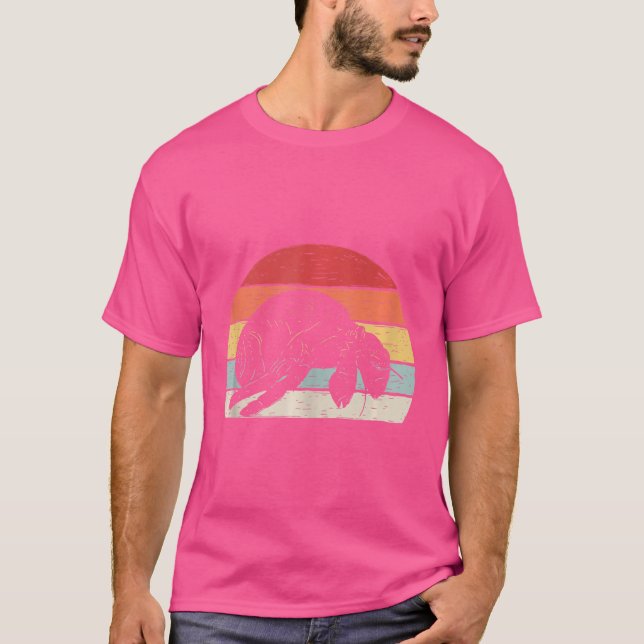 Vintag Retro Hermit Crab T-Shirt (Vorderseite)