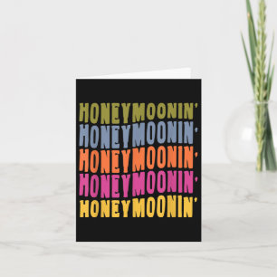 Vintag Retro Honeymoonin Bride Groom Honeymoon Va Karte