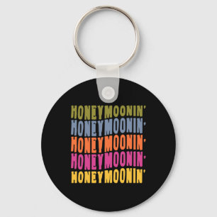 Vintag Retro Honeymoonin Bride Groom Honeymoon Va Schlüsselanhänger