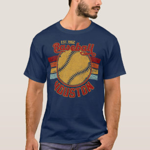 Vintag Retro Houston Baseball Est 1962 Baseball L T-Shirt