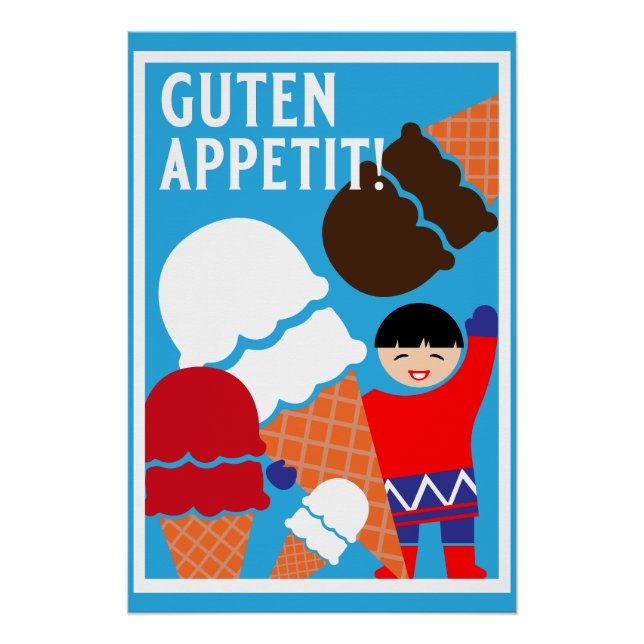 Vintag Retro Ice Poster (Vorderseite)