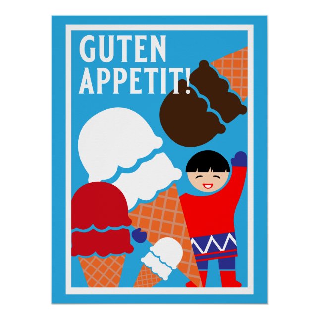 Vintag Retro Ice Poster (Vorderseite)