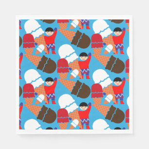Vintag Retro Ice Serviette