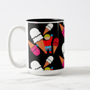 Vintag Retro Ice Zweifarbige Tasse