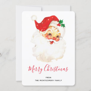 Vintag Retro Jolly Old Santa Claus Weihnachten