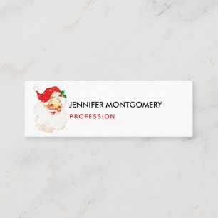 Vintag Retro Jolly Old Santa Claus Weihnachten Mini Visitenkarte