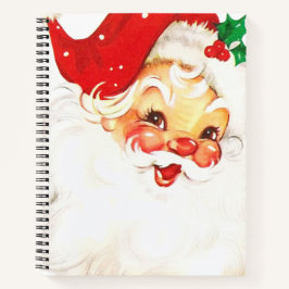 Vintag Retro Jolly Old Santa Claus Weihnachten Notizbuch