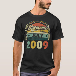 Vintag Retro Juli 2009 12. Geburtstagsgeschenk 12  T-Shirt