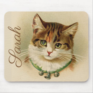 Vintag/Retro-Katze personnalisiert Mousepad