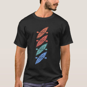 Vintag Retro Kayak Kayaker Kayaking Wassersport T-Shirt