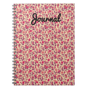 Vintag Retro Little Pink Blume Journal Notizblock