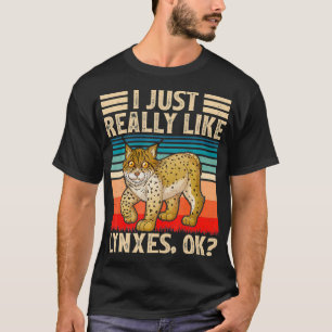 Vintag Retro Lyn Lover I einfach wie Lynes O T-Shirt