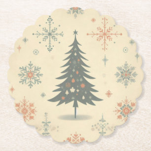 Vintag/Retro Moderne Weihnachten/Winter Untersetzer