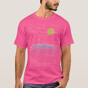 Vintag Retro Moraine Lake Banff Nationalpark Hik T-Shirt