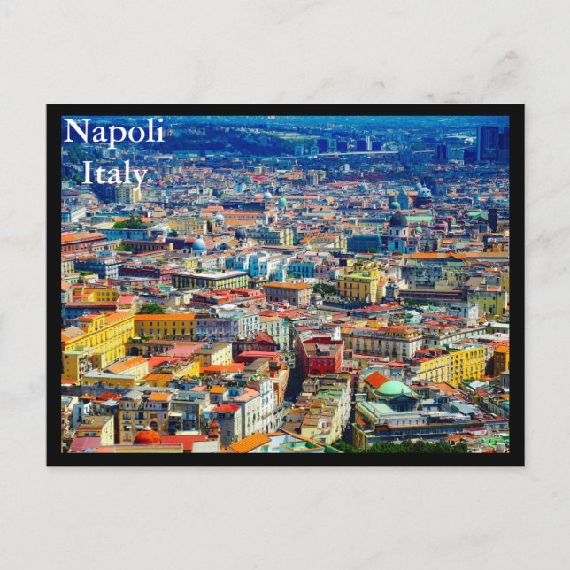 Vintag Retro Napoli Italien Italien Tourismus  Postkarte (Vorderseite)