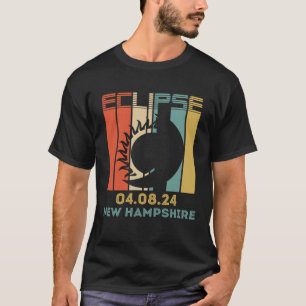 Vintag Retro New Hampshire 04.08.24 Gesamt Solar E T-Shirt