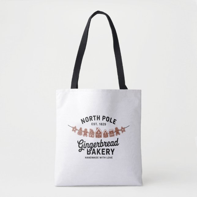Vintag Retro North Pole Gingerbrot Bäckerei Xmas (Vorderseite)