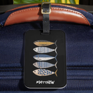 Vintag Retro Not Sardine, Custom Fisherman Gepäckanhänger