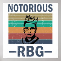 Vintag Retro Notoring RBG Ruth Bader Ginsburg