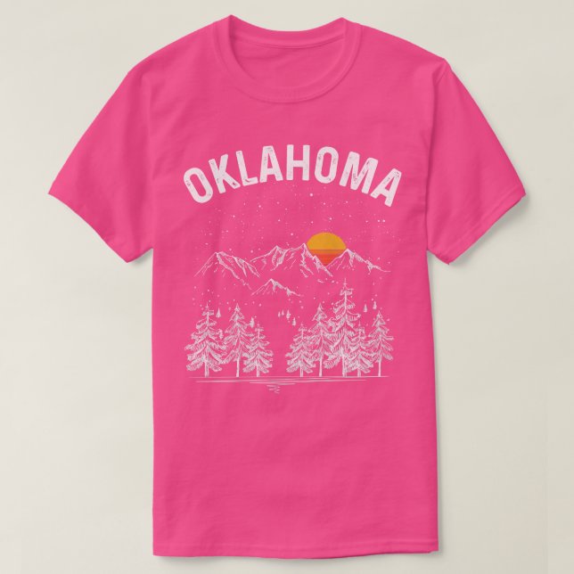 Vintag Retro Oklahoma Staat T-Shirt (Design vorne)