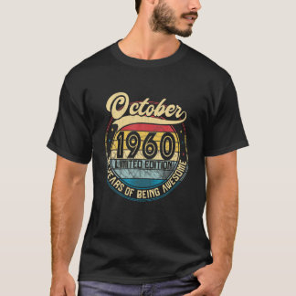 Vintag Retro Oktober 1960 61St Geburtstagsgeschenk T-Shirt