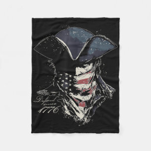 Vintag Retro Patriot Defiant seit 1776 US-Flagge 4 Fleecedecke