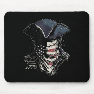 Vintag Retro Patriot Defiant seit 1776 US-Flagge 4 Mousepad
