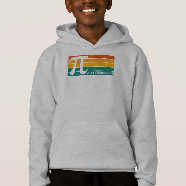 Vintag Retro Pi Hoodie (Vorderseite)